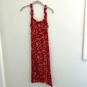 Red summer dress